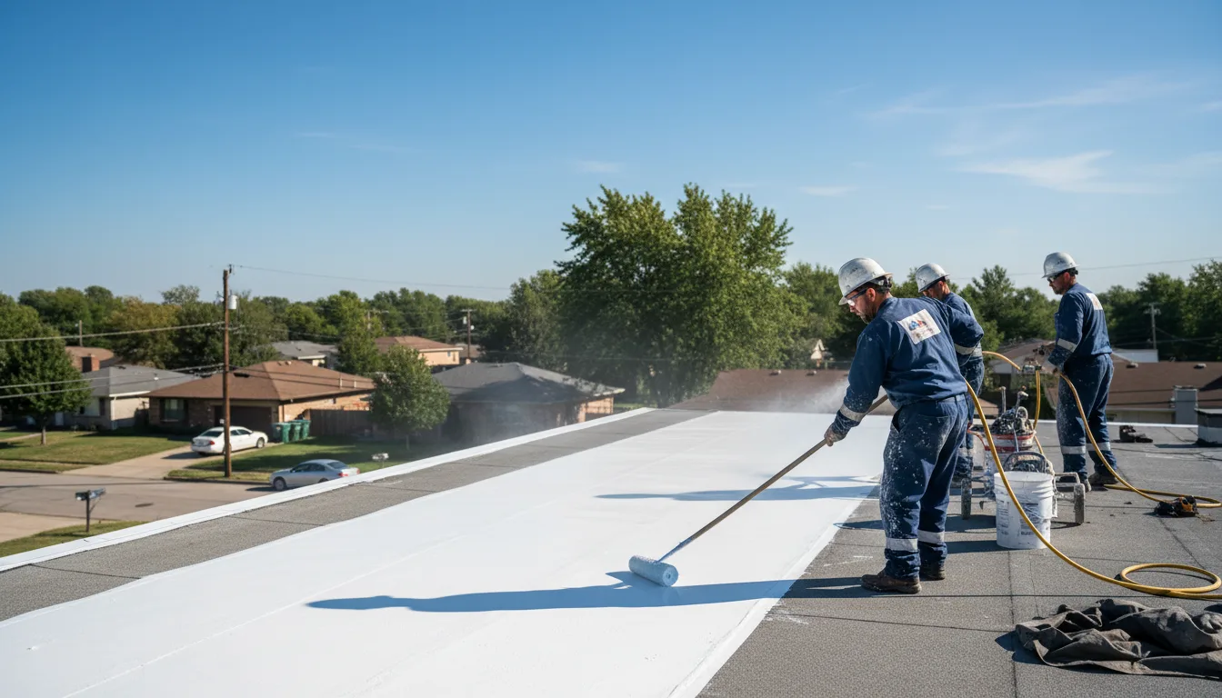 Commercial roof coating in Reidville, SC near me